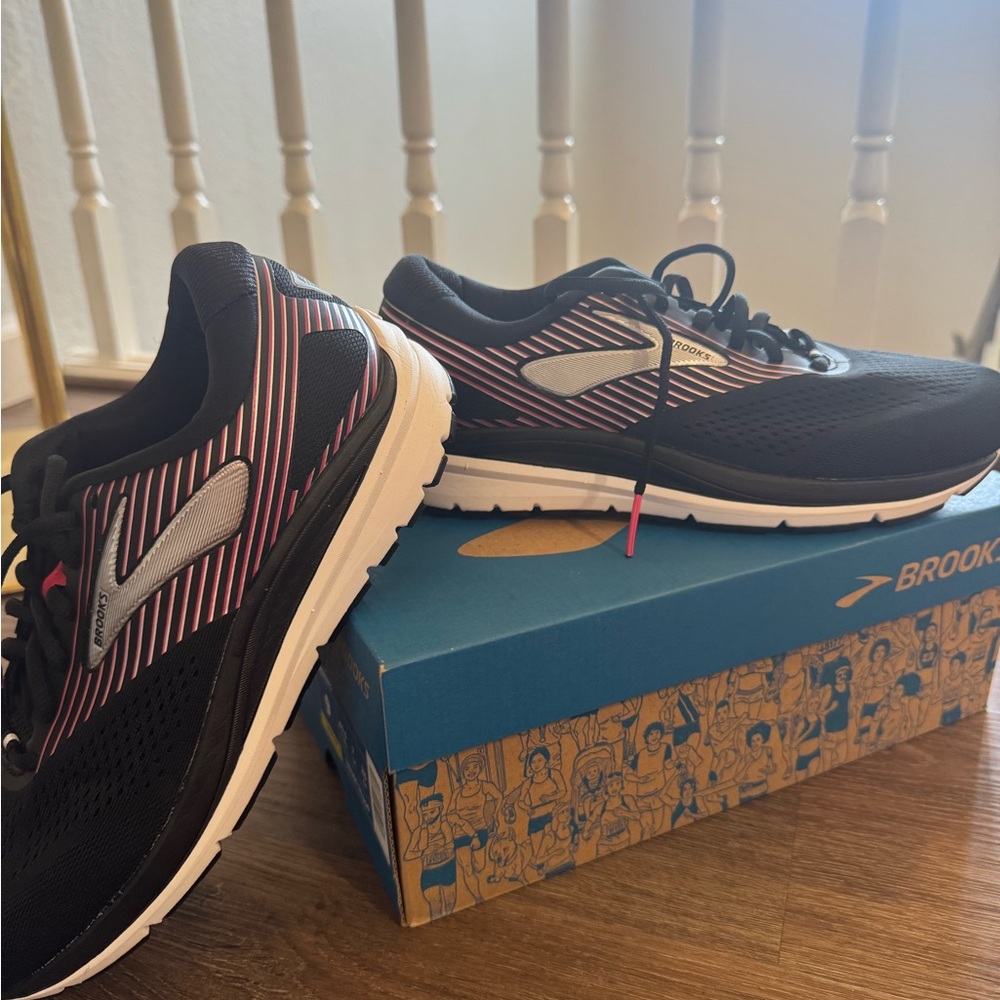 Brooks Black and Pink Athletic Shoes for Performance